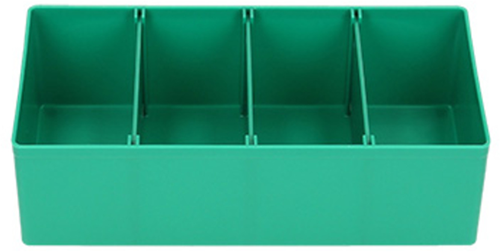 Caja de almacenamiento de accesorios Hikoki verde | con 3 divisores | 402542 402542