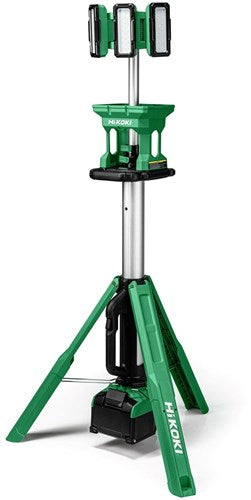 Hikoki ub18dgw4z | lampada da costruzione treppiede a batteria | 18v| escluso caricabatterie e batterie - ub18dgw4z