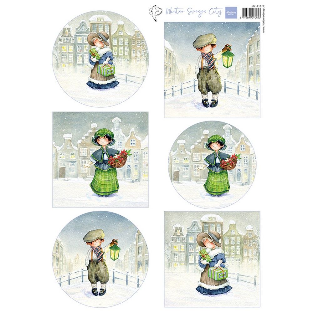 Diseño Marianne • hoja de corte Los dulces de Hetty - ciudad de invierno