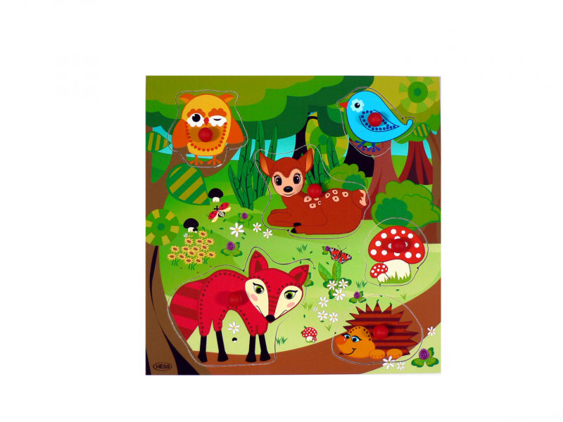 Puzzle in legno Hess animali della foresta