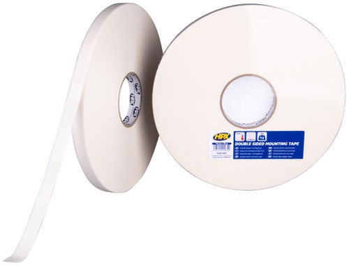 Cinta de montaje de doble cara Hpx | blanco | 19 mm x 50 m - mw1950 | 12 piezas mw1950