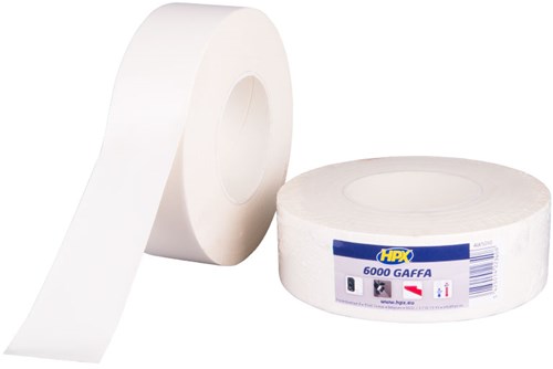 Cinta adhesiva hpx 6000 | blanco | 75 mm x 50 m - aw7550 - aw7550
