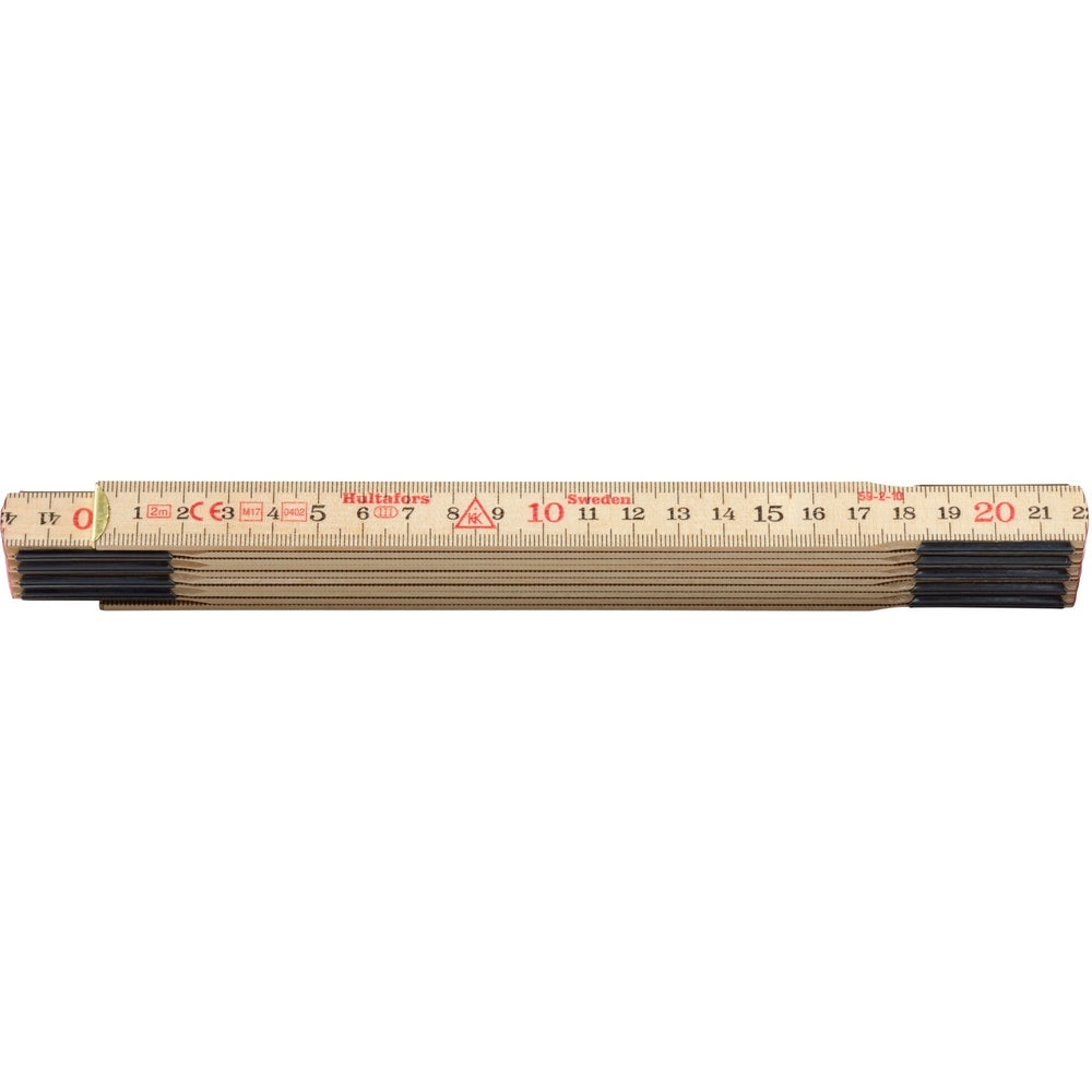 Metro plegable Hultafors 59 2m - 10 piezas - hu100004 - hu100004