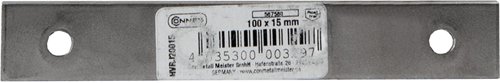 Connex verbindingsplaat 100x15 rvs - hvrj20015