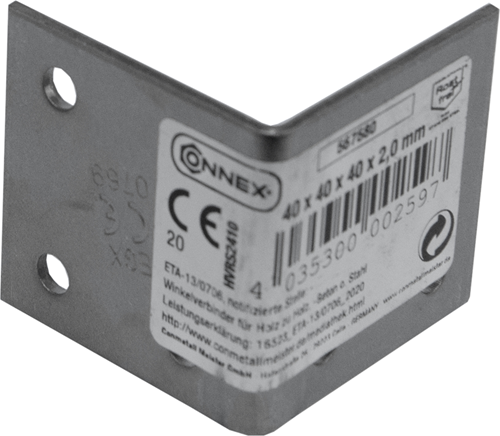 Connex perf. quadrato 40x40x40x2 inox - hvrs2410