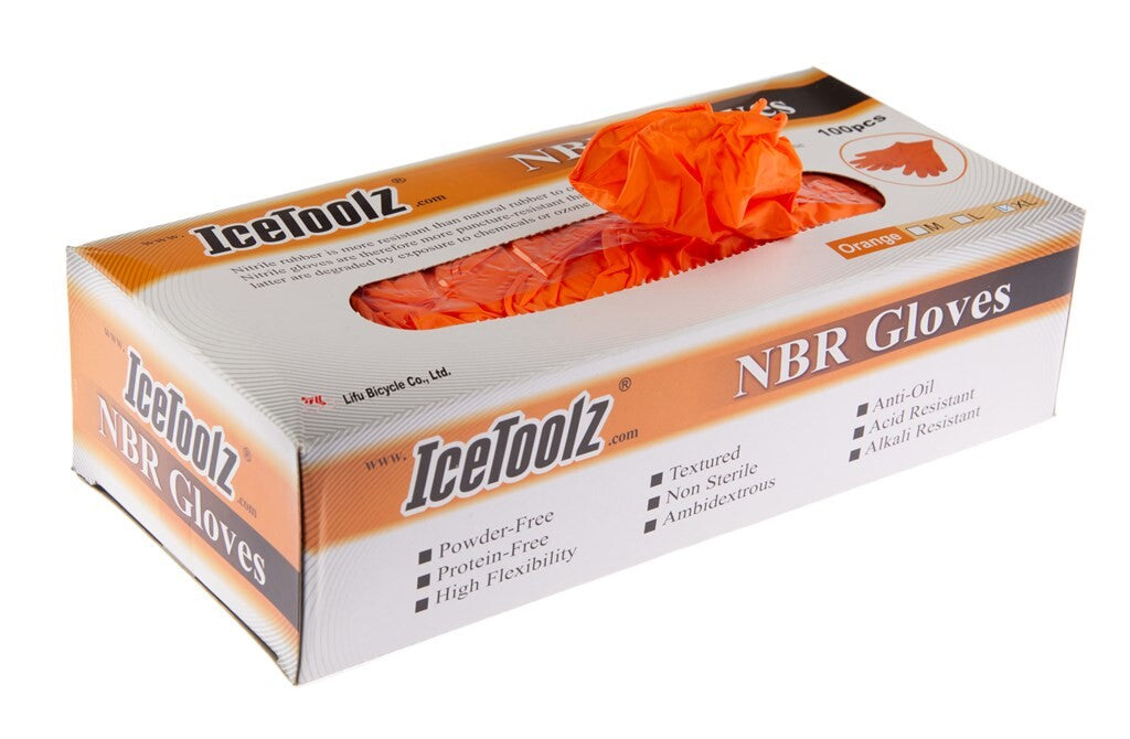 Guantes de Icetoolz NBR Nitril, tamaño XL, 100 STS, 17G6