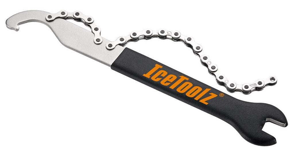 ICETOOLZ Herramientas múltiples 24034S4 con tecla de pedal, gancho y cliente Freewheel 1 2 x 3 32