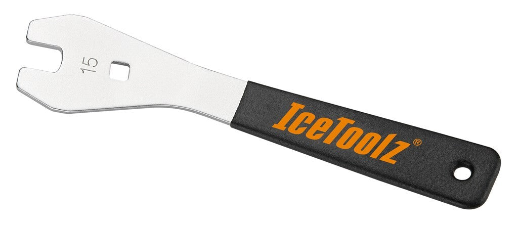 Clave de pedal de Icetoolz 33F5 15 mm con mango