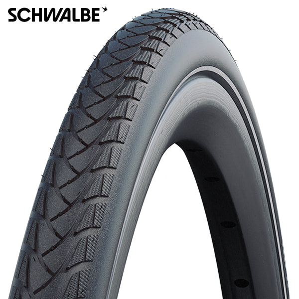 Schwalbe 26x1.00 (25-590) maratona più sedia a rotelle filo nero 11284440.01