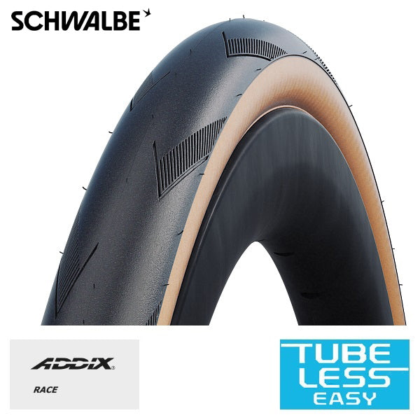Schwalbe Outer Tire One Tt Tle 28 pulgadas (28-622) Beige negro