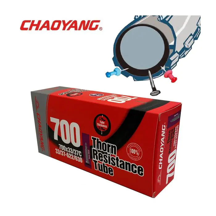 Chaoyang 28x1 5 8x1 3 8 (37 40-622) antipinchazos 3,7 mm (resistencia a espinas) fv 48 mm y122508+3