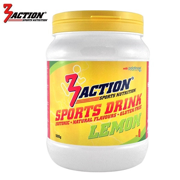 Bebida deportiva 3action limón 500 gramos 1201000001