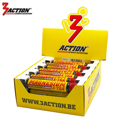 3action magnesium x-tra koker ampul 25 ml - displaydoos 21 stuks - 1202010005