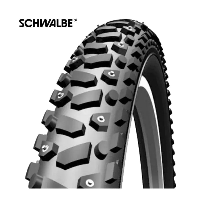 Schwalbe Tire 26-1.90 (50-559) Snow Stud Zwart Refelection