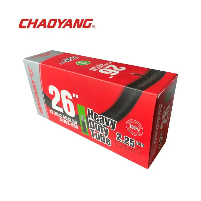 Cámara de aire resistente Chaoyang 26x2,30 2,50 (55 62-559) 2,25 mm av 40 mm para bicicletas de carga y080702+2