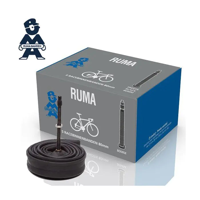 Cámara de aire racing Ruma 23 28-622 fv negra 80 mm (caja 5 piezas)