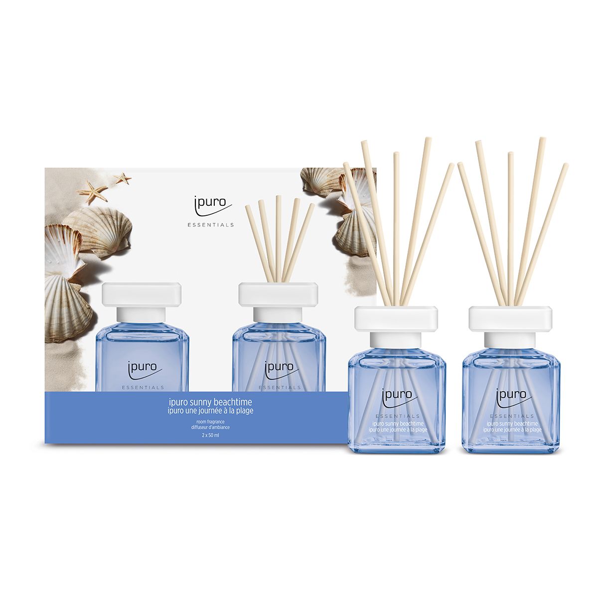 Ipuro Ipuro Geurdiffuser Sunny Beachtime 2 x 50 ml