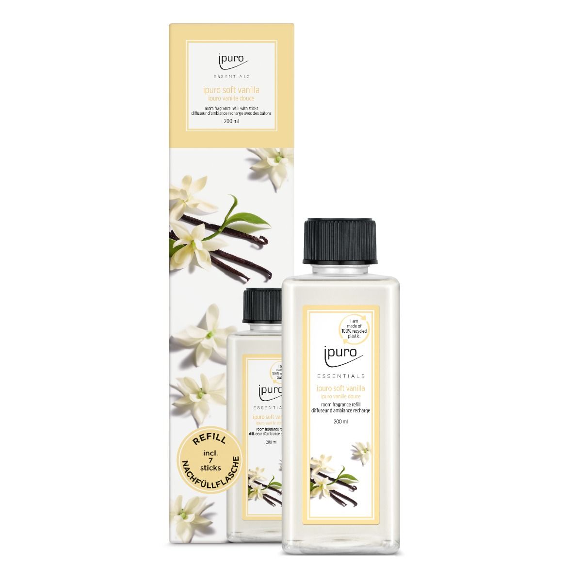 Ipuro ipuro geurdiffuser riempimento soft vaniglia 200ml