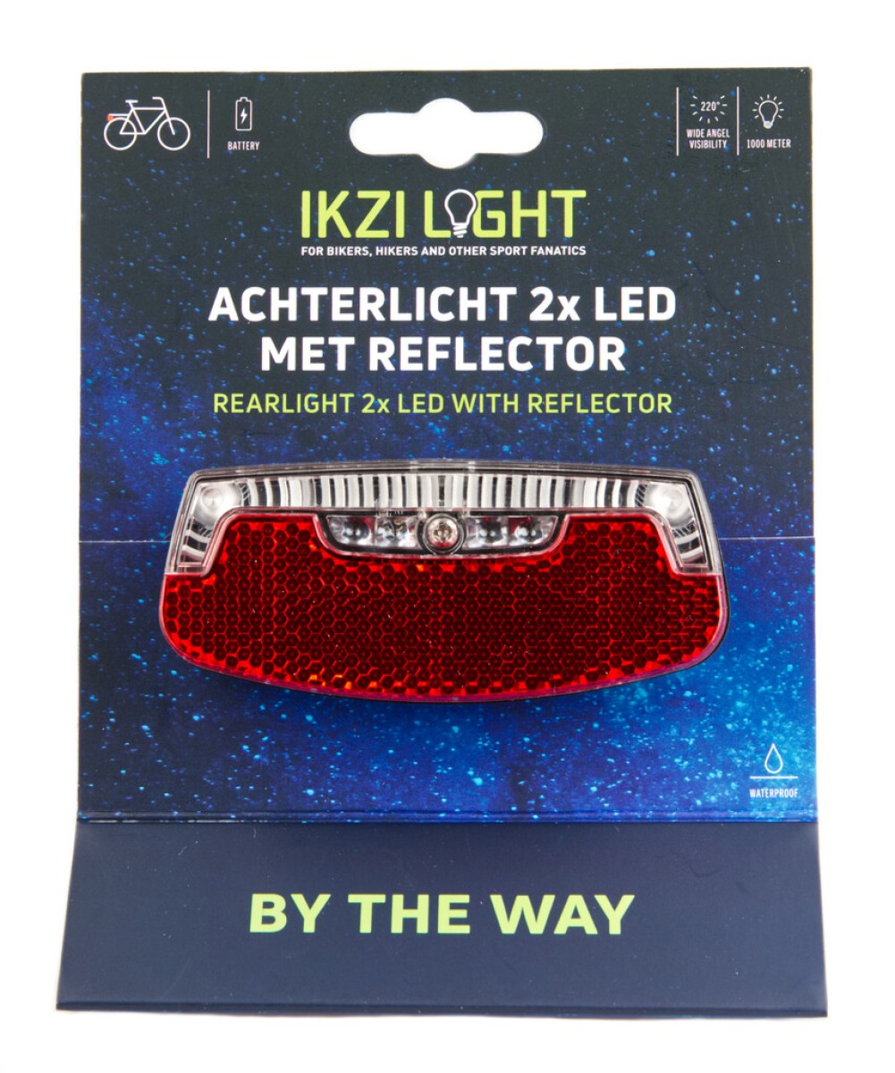 Ikzi Luz trasera 2-LED por tarjeta de batería