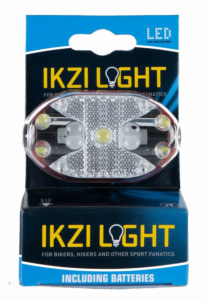 IKZI Luz faro oval 5 led batería manillar curva