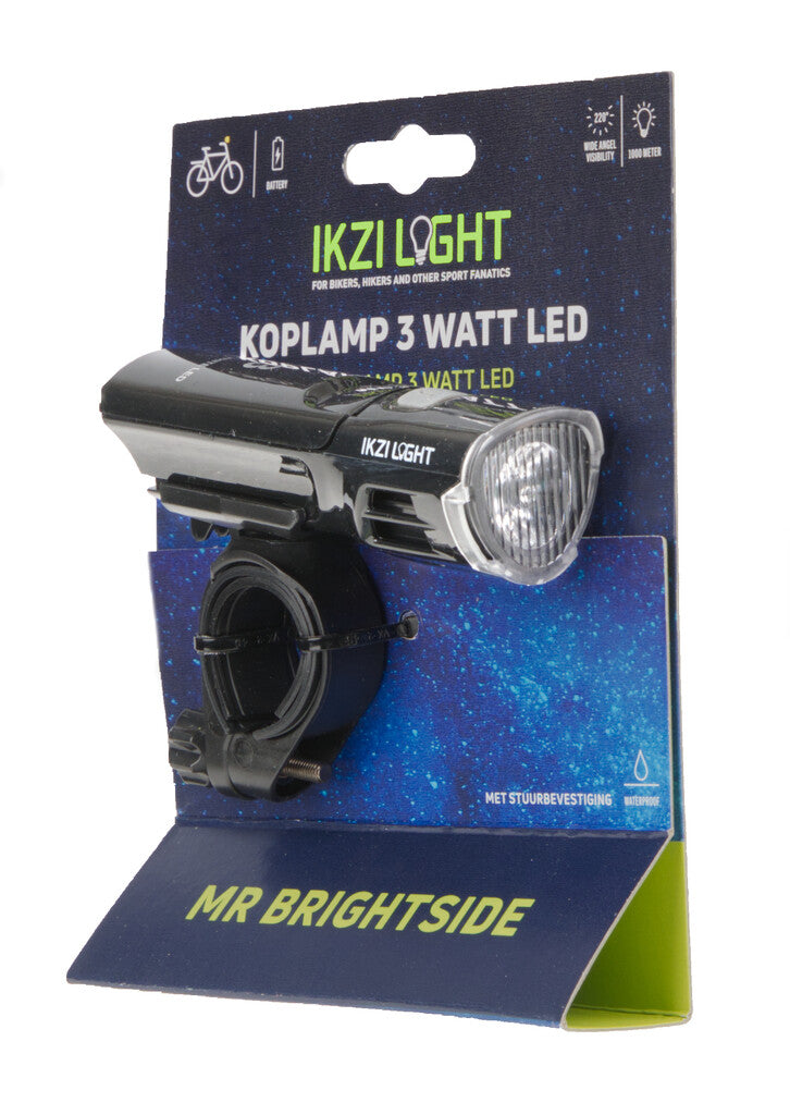 IKZI-Light faro Alu LED Mr Brightside Hi-Tech batt.