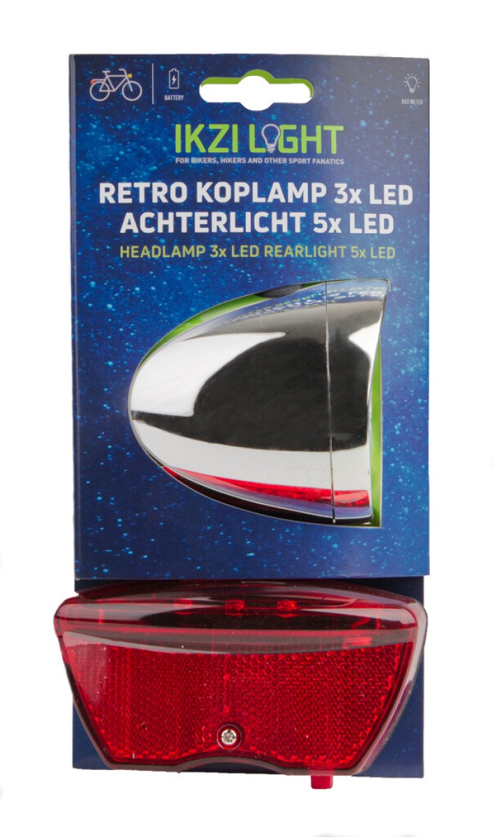 Set di illuminazione batteria a led retrò rosso rosso