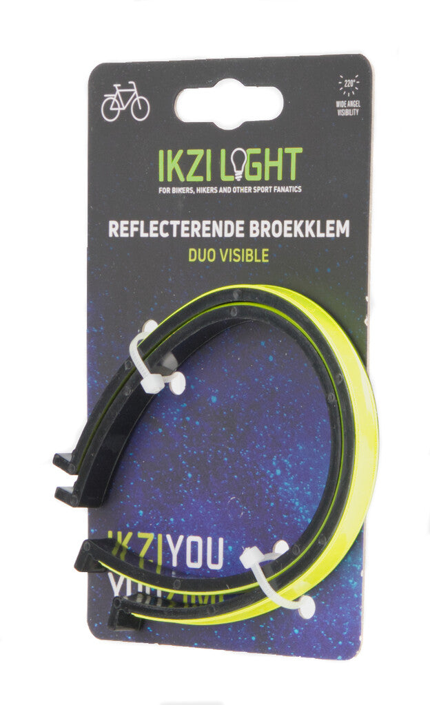 Pants riflettenti ikzi morsetti ikziilight duo set visibile di 2 pezzi