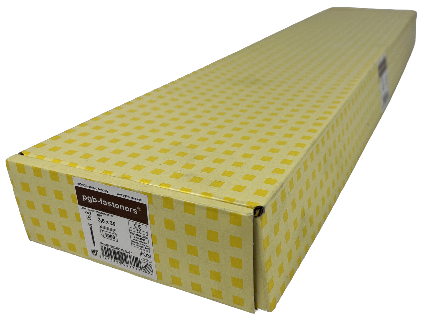 Pgb-europe pgb-fasteners | viti a montaggio rapido su nastro 3,5x35 fosfor. | 1000 pezzi - pg0gps004003500357