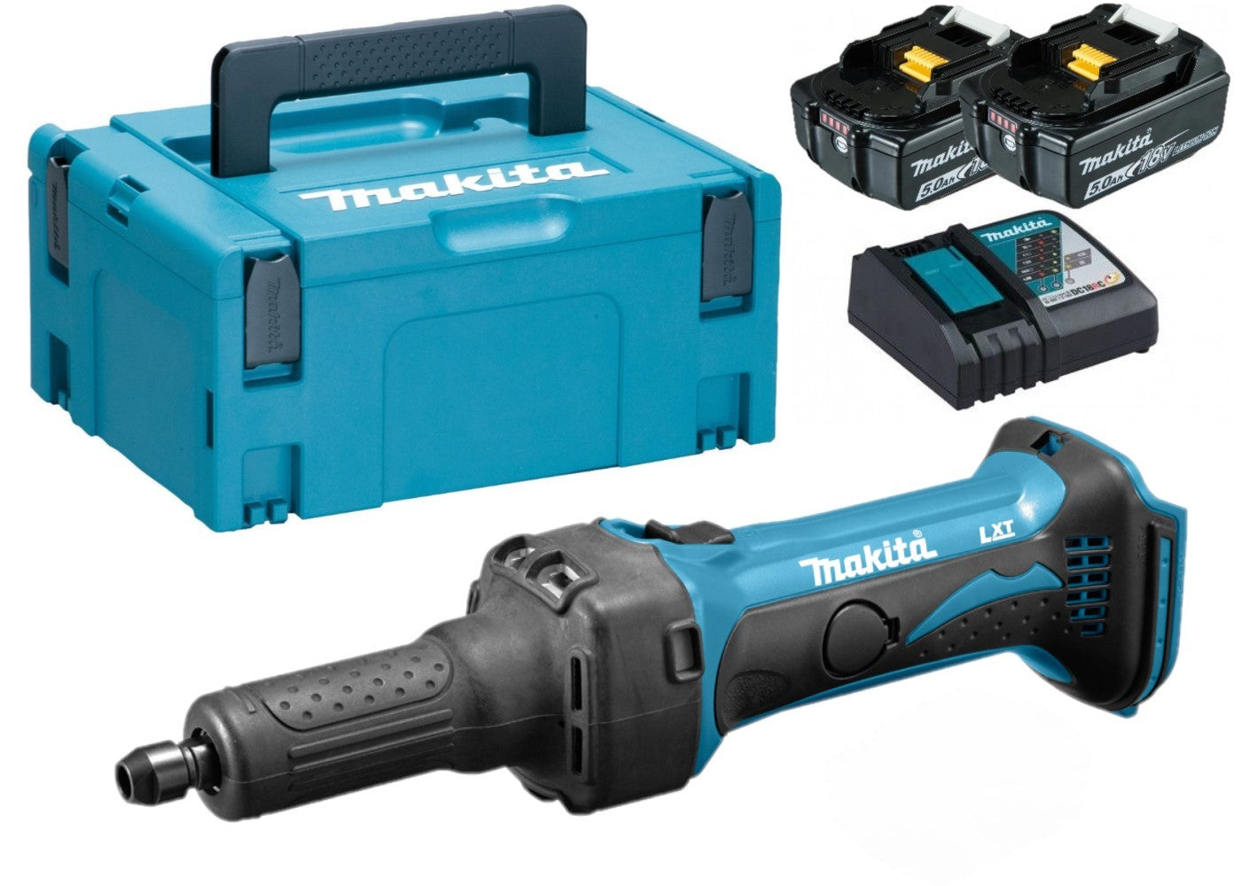 Smerigliatrice diritta a batteria Makita dgd800rtj | 18v 5.0ah-dgd800rtj