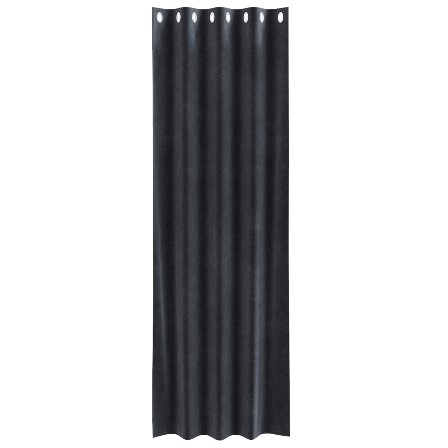 Vidaxl cortinas opacas 2 piezas terciopelo gris oscuro 140 x 245 cm