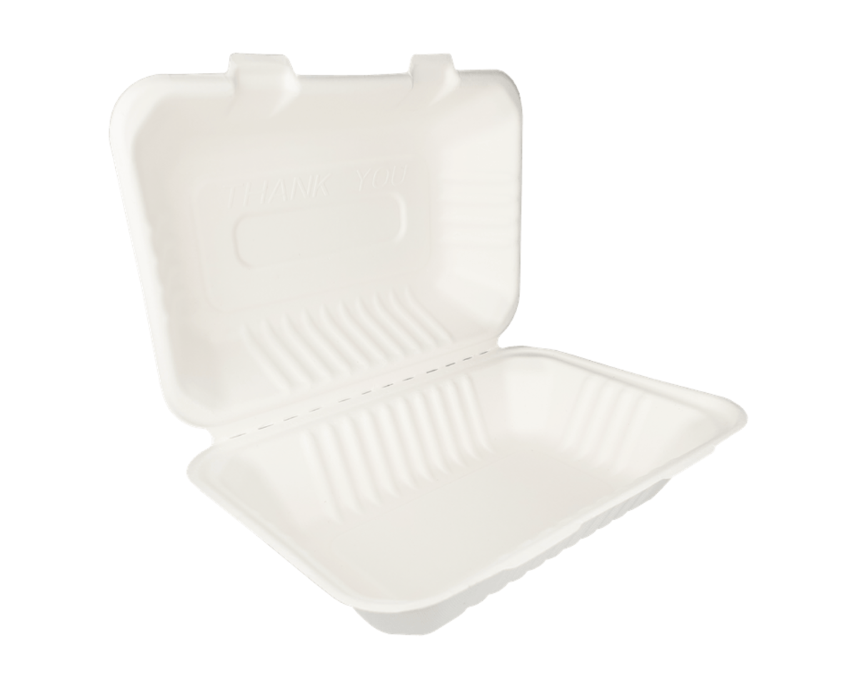 Portamenu 1 scomparto 230x155x83mm zucchero di canna senza pfas (50 pezzi)