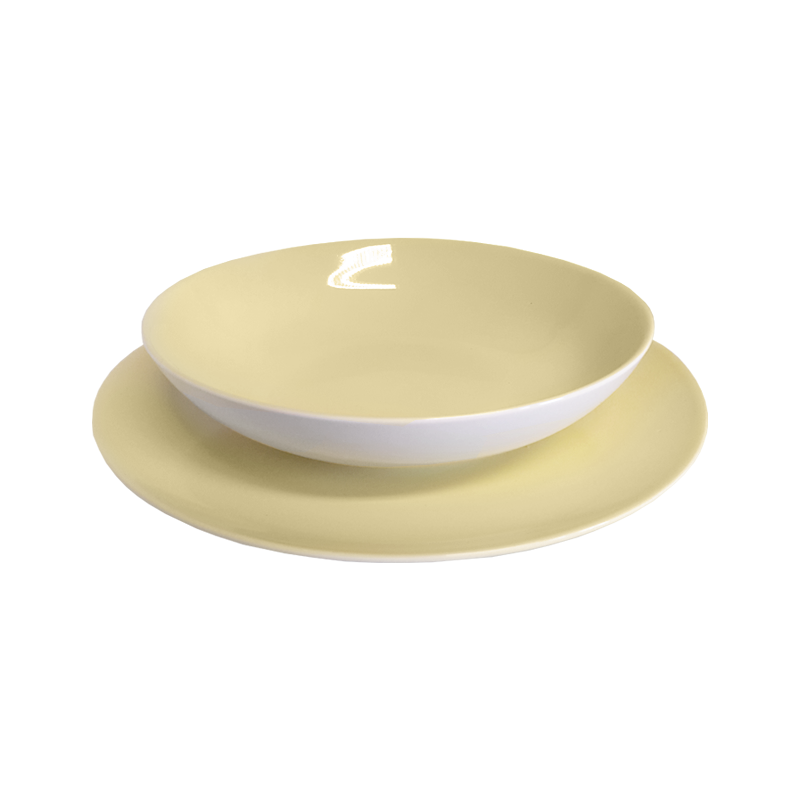 Set stoviglie Imp ressionen living giallo da 12 pezzi