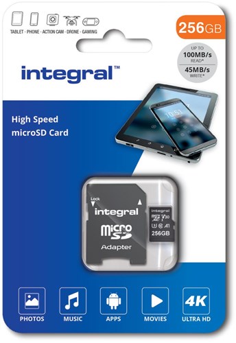 Scheda di memoria micro SD integrata v30 256 GB - 9500415