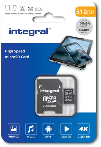 Scheda di memoria micro SD integrata v30 512 GB - 9500420