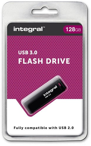 Memoria USB integral 128GB negra 3.0