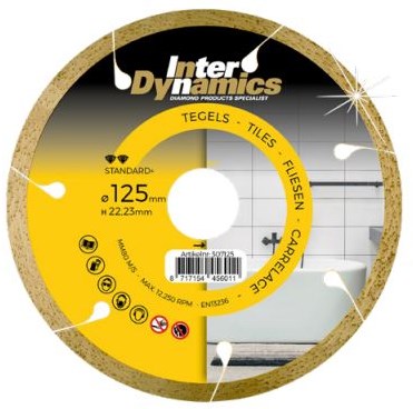 Sega diamantata per piastrelle Inter Dynamics standard+ 125x22,2 mm - 307125