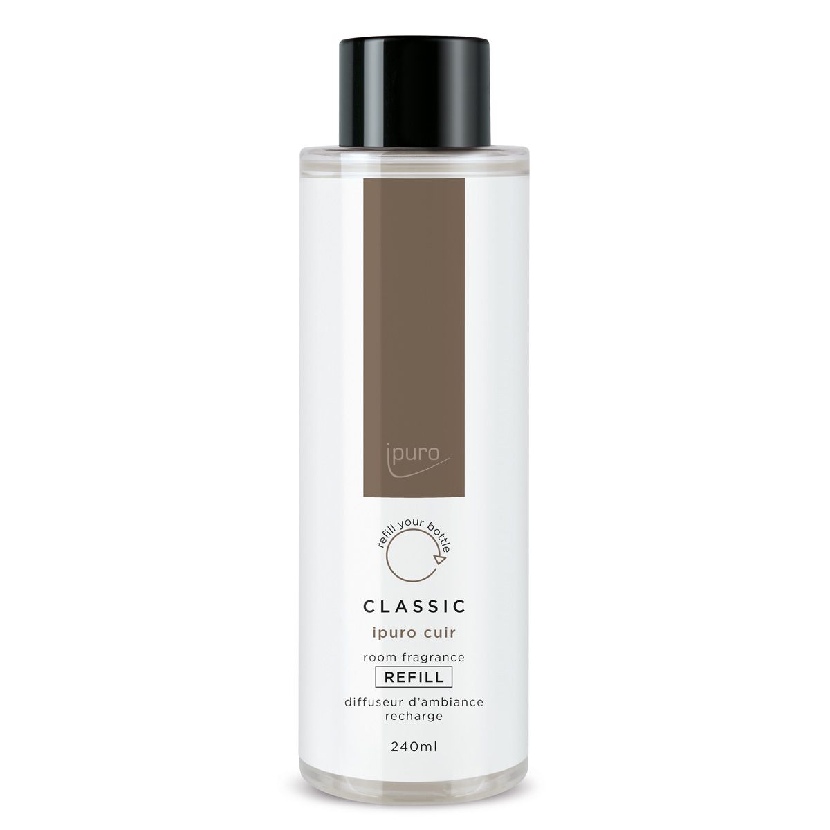 Ipuro ipuro geurdiffuser ricarica cuir 240ml