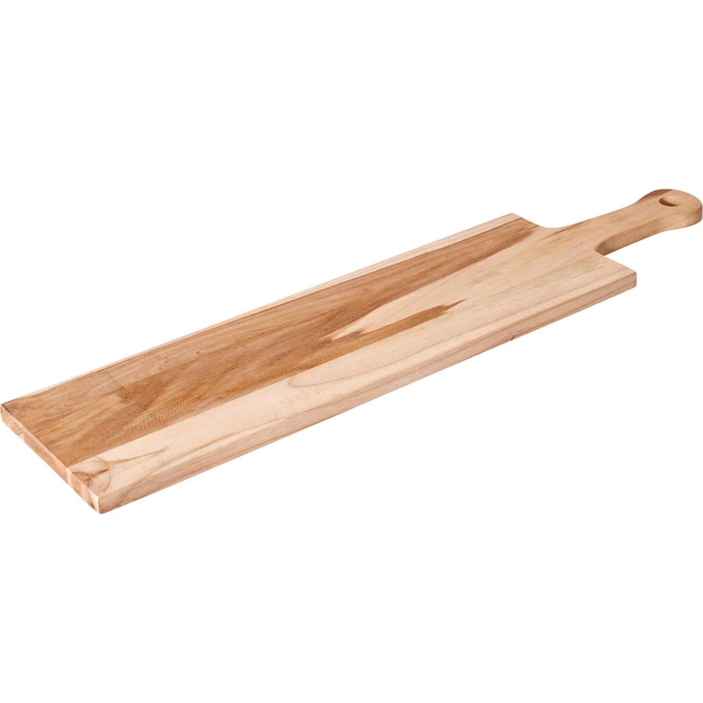Excelente bandeja para servir de utensilios de cocina de teca con asa 60x15cm