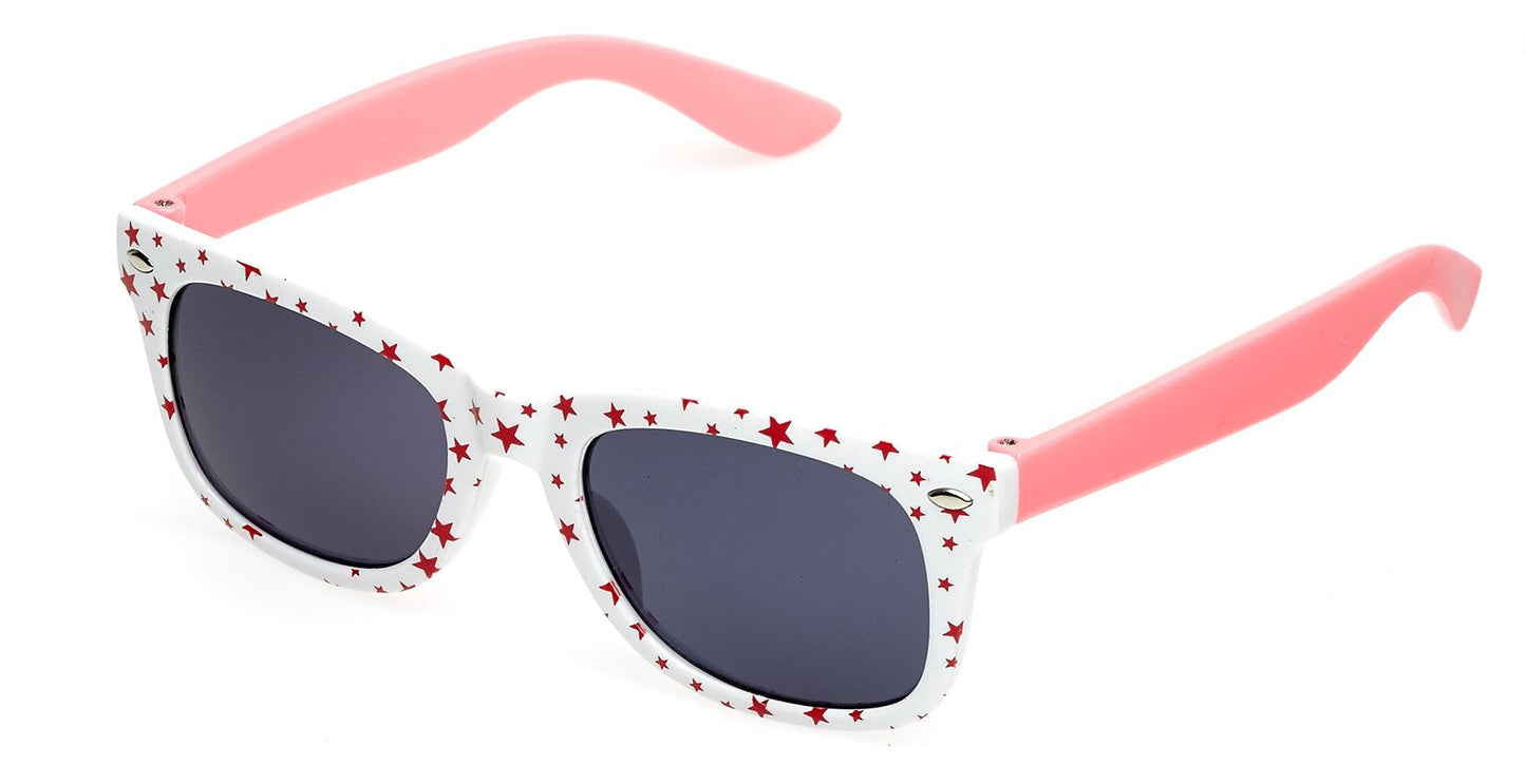 Espectro gafas de sol espectro niña rosa blanco con estrella roja