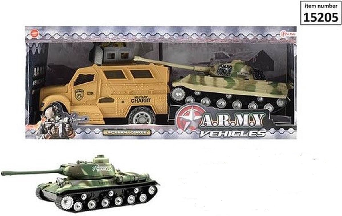 Toi-Toys Vehículo blindado militar con tanque