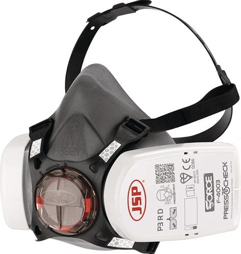 Mezza maschera Jsp | e 140 e 143 | premuto per controllare incl. filtro p3 | m | 1 pezzo - bht0a3-0l5-n00 - bht0a3-0l5-n00