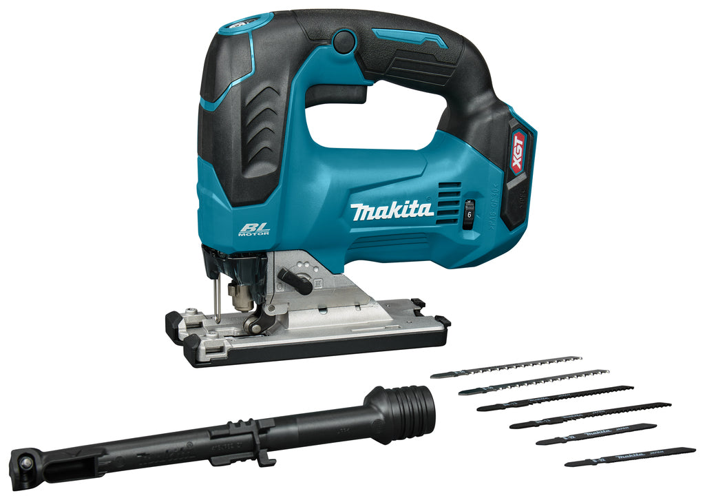 Seghetto alternativo a batteria Makita impugnatura a D xgt 40v max nudo