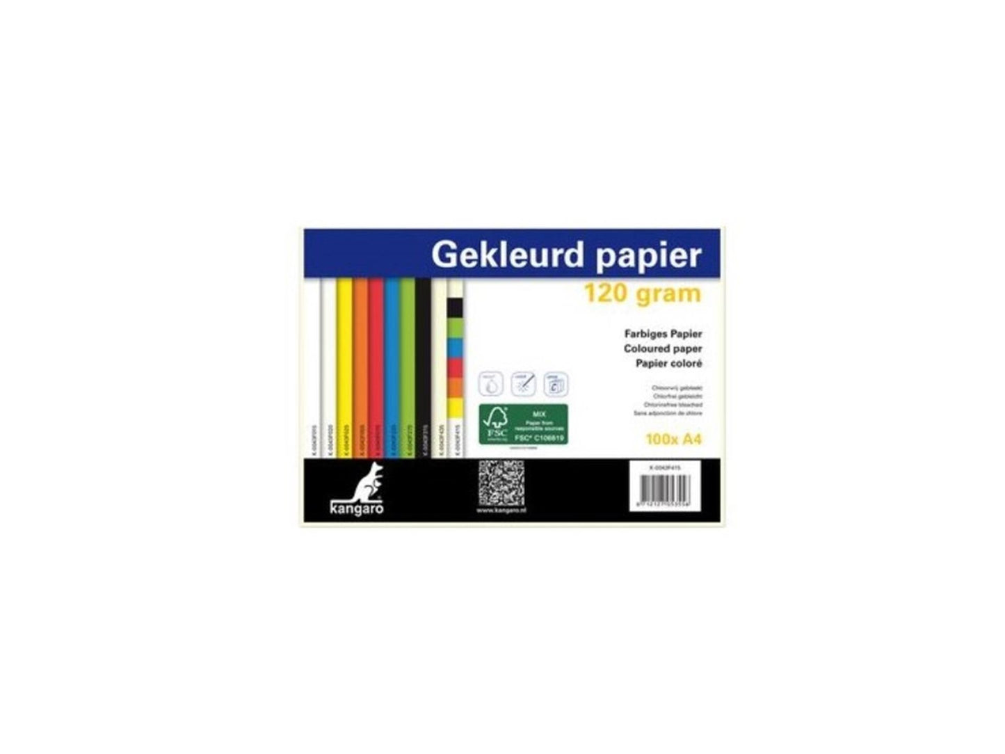 Papel copia canguro a4 120gr 100 hojas blanco