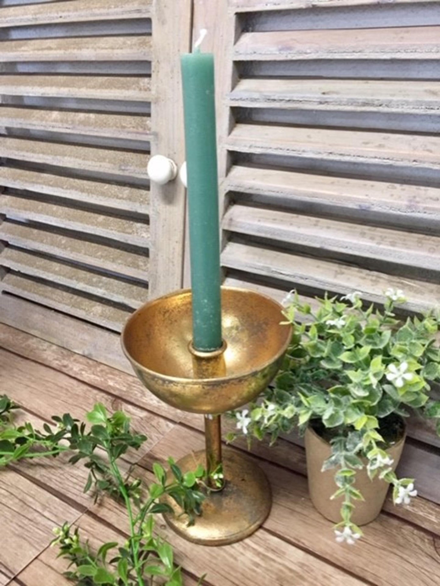 Hbx candelabro natural living vivan dia12.5x17.5cm