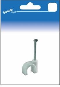 Fermacavi tondi bianchi 8mm 25 pezzi - 6613501