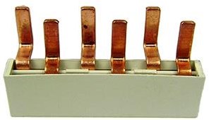 Kamrail 2 fases 10pol. 2x17,8mm 8x9mm curvado blanco - 4000320