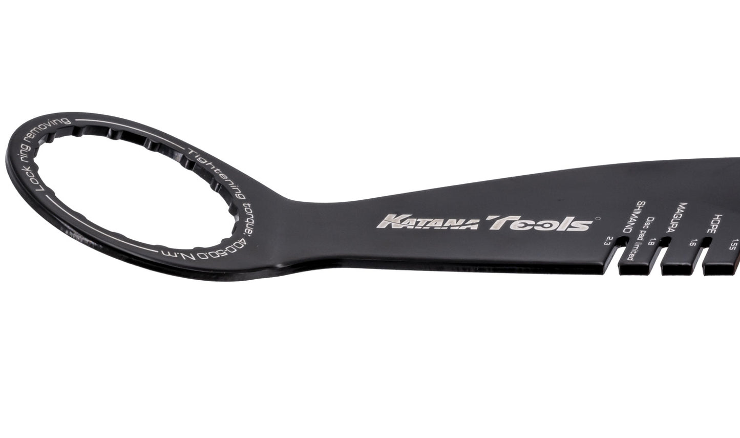 Herramienta para frenos multidisco Katana 5 en 1 de acero inoxidable