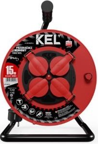Kel avvolgicavo h05 3x1,5qmm 15m rosso ip44 - 1167280