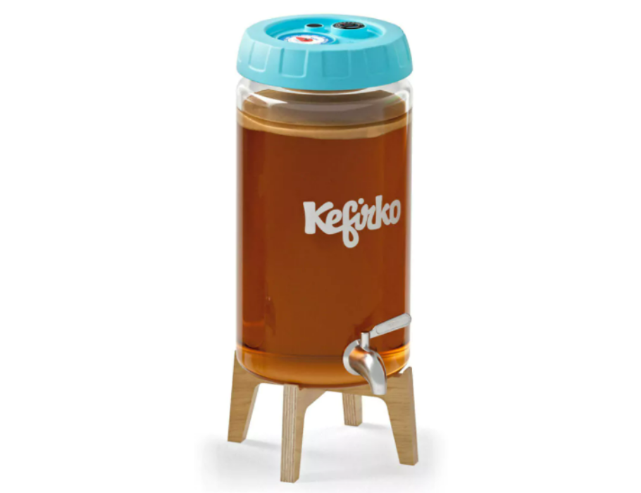 Barattolo di fermentazione Kombucha Kefirko - distributore di bevande - 4L blu