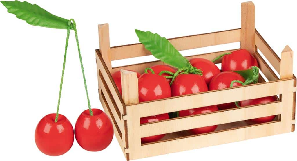 Goki Cerezas de madera en Coffin, 6dlg.